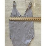 Wishlist  Ribbed V-Neck Bodysuit Sleeveless Light Basic‎ Tank Leotard L Photo 2