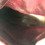 Chinese Laundry Womens Ankle Boots Booties Suede Slip On Block Heel Burgundy 6 Photo 9