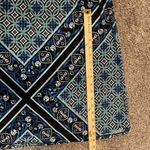 Dress Barn Y2K Halter Keyhole High Neck Blue Black Geometric Maxi Dress Photo 6