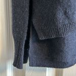 Quotation Women’s Navy Blue with Silver Stars Cashmere Crewneck Sweater Size M Photo 3