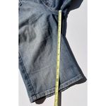 Just USA Blue Distressed Blue Ultra Mid Long Short Jean Shorts Women’s Sz 13 Photo 4