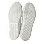 P448 John Low Top Leather Sneakers Women’s 39 8.5 White Gold Metallic Italy Made Photo 7