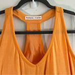 Athleta  Dress Orange Racerback Sleeveless Ruched Athletic Minidress Sz M EUC Photo 3