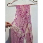 Unbranded Vintage Pink Paisley 100% Wool Sheer Western Scarf Wrap Photo 7