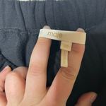 Maje  Black thick fleece lined jogger sweatpants sz 40 US L Photo 4