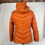 Cliffs Orange Rust Hooded Puffer Jacket Women's Medium Quilted Zip Front Lined Photo 4