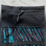 Lululemon speed short palm leaf teal and black with built in panty size 8 Photo 5