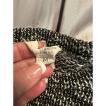 Lucky Brand Women's Black & White Marled Crew Neck Sweater M Photo 3