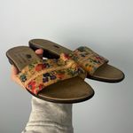 Montado made in Portugal cork floral pattern slide sandals size 40 Tan Photo 1