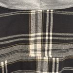 HYFVE BRAND..CROPPED FLANNEL LIKE JACKET BLACK WITH YELLOW(GOLD) STRIPE Photo 7