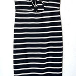 Herimbe Tu Black and White Striped Dress Women’s Small Photo 0