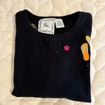 Michael Simon Lite Beach Theme Embroidered T Photo 2