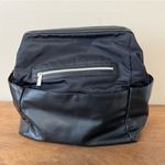 BEIS  Diaper Bag backpack black chic mom cool faux leather travel minimalist med Photo 1