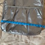 DKNY Vintage Y2K Metallic Silver Faux Leather Tote Bag Purse Photo 10