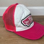 Vans Off the Wall Women's Pink White Snapback Hat Photo 4