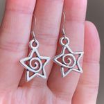 Handmade funky grunge y2k simple swirl star earrings 🌟🌀 Photo 4