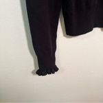 French Connection Mira Ruffled Sweater Black Mock Neck S Photo 5