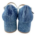 Steve Madden  Hawke Blue Denim Block Heel Almond Toe Mary Jane Pumps Shoes Sz 10M Photo 2