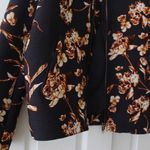 H&M Navy & Floral Bomber Style Jacket Photo 6