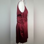 Jones New York  Backless Burgundy Formal Party Bridesmaid Sleeveless Dress petite Photo 2