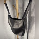 Abercrombie & Fitch  Black Convertible faux leather Fitted Bustier Tank medium Photo 3