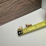 Laurel Burch Jungle Cat Signed Red & White Enamel Gold Tone Stud Earrings Photo 1