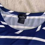 Rue 21 Ruse 21 navy blue striped baby tee tie up Photo 5