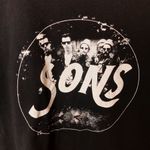 Urban Outfitters Distressed Sons Music Tee Medium Black Band Shirt Unisex Fit Photo 7