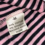 Bettina Riedel New York Women’s M Pink Black Striped Cotton Blend Flowy Shorts Size M Photo 3