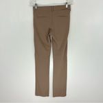 Betabrand  7 Pocket Dress Pant Yoga Pants Straight Leg Khaki Twill Tan Photo 5