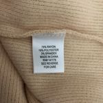 Kirious  Womens Sweater Pleated Sleeve Mock Neck Ribbed Knit Boxy Beige Size XS Photo 3