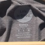 Life is Good Notre Dame Long Sleeve Gray V-Neck Tee Shirt Photo 3