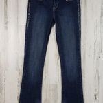 Rock & Republic  "Kasandra" Dark Indigo Denim Embellished Bootcut Jeans Size 2 M Photo 0