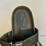 Joie  Vegan Leather Espadrille Flat Thong‎ Sandals Size 10 Black Slip On Boho Photo 7