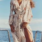 ZARA  dress Floral Ruffle Wrap sundress long sleeve cut out summer boho wedding  Photo 6