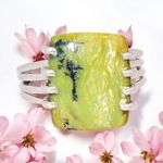 Tanzania Imperial Opal Sterling Silver Ring Green Photo 1