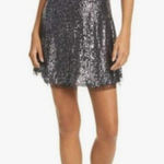 Intimately Free People sequined “gold rush” tie back silver mini dress. Small Photo 0