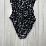 Loft Ann Taylor Beach Floral Daisy Tie Waist Faux Wrap One Piece Swimsuit size 2 Photo 6