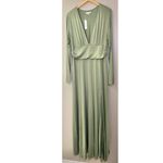 Baltic Born NWT  Arianna Maxi Dress Dusty Sage Long Sleeve Flowy Side Slit Dress Photo 4