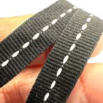 Orange beaded black ribbon necklace Photo 5