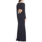 Katie May  Cleo Long Sleeve Cutout Back Gown Photo 1
