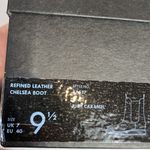 J.Crew  caramel brown leather refined Chelsea boots 9.5 NIB Photo 7