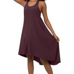 Halara NWT Breezeful Racerback High Low Midi Quick Dry Casual Dress in Amaranth Photo 1