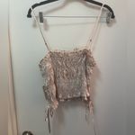 Anthropologie NWT By Silky Ruched Crop Tank Pyjama Top Trendy Loungewear Photo 2