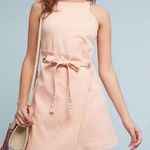 Holding Horses NWOT Anthropologie  Regatta Wrap Dress Twill Denim Pink Size 12 Photo 0