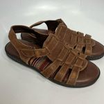Minnetonka brown leather fisherman sandals women’s size 7 boho casual summer Photo 0