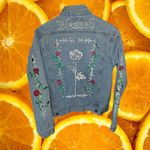 Brooklyn Cloth Brooklyn Clothing Company Blessed‎ Floral Denim Jacket Size Small Photo 7
