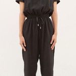 The Editor’s Market Moll V-Neck Jumpsuit in Black Photo 3