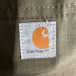 Carhartt Women's Olive Carpenter Stretch Flex Workwear Original Shorts Size 8 Photo 3
