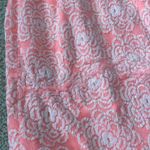 Alya Hot Pink and White Lacy Fit and Flare Pastel Brunch Dress Size Small EUC Photo 9